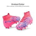 thumbnail image 3 of Tacos de Fútbol para Niños DREAM PAIRS Botín Alto para Césped Firme Rosa, 3 of 5