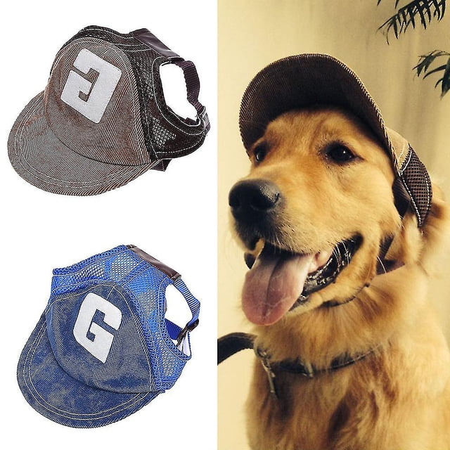Chapeau pour Chien Chapeau de Soleil pour Chien Casquette de Baseball pour Chien Chapeau de Sport Chapeau de Protection Solaire Chapeau pour Chien avec Trous pour Oreilles Réglable Respirant
