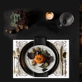thumbnail image 3 of Koyal Wholesale Halloween Placemats, Vintage Spider Elegance Disposable Cardstock Paper Table Mats for Dining, 8-Pk, 3 of 5
