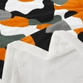 thumbnail image 3 of Erosebridal Army Camouflage Throw Blanket for Couch, Army Orange Plush Blanket, Military Camo Decor, 40x50, 3 of 7