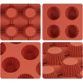 thumbnail image 3 of 30-Cavity Mini Peanut Butter Cup Mold Silicone Candy Mold Bite Size for Keto Fat Bomb, Dark Chocolate, 3 of 7