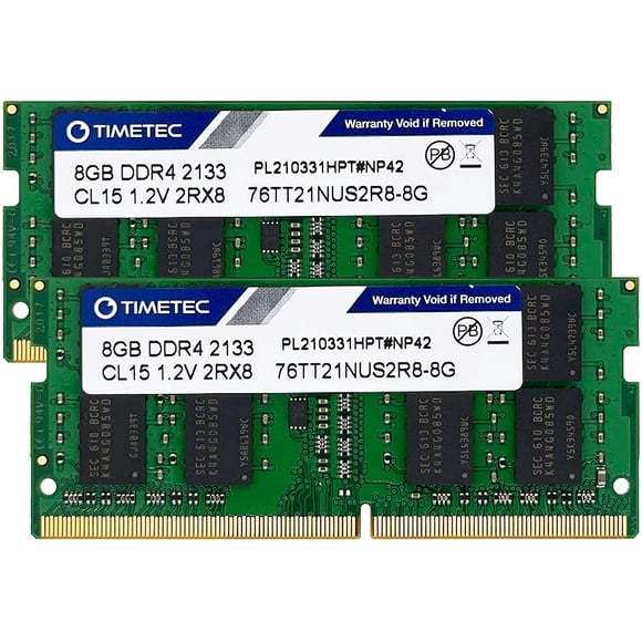 Timetec Hynix IC 16GB Kit (2x8GB) DDR4 2133MHz PC4-17000 Non ECC Unbuffered 1.2V CL15 2Rx8 Dual Rank 260 Pin SODIMM