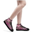 thumbnail image 6 of Breast Cancer Awareness Believe High Top Canvas Shoes Sneakers Black Size 9.5, 6 of 7