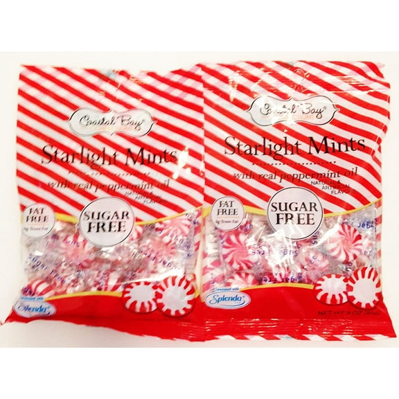 Coastal Bay Sugar Free Starlight Mints; Peppermint (2 Pack)