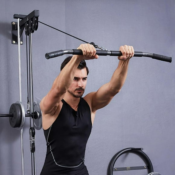 Straight Bar Cable Machine Tricep Press Pulldown LAT for Home 830x25mm