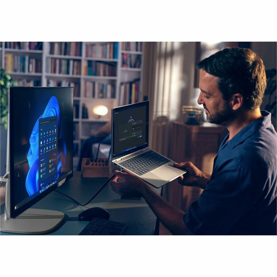 HP EliteStudio 8 AiO G1i All-in-One Computer - Intel Core Ultra 7 265 - vPro Technology - 16 GB - 512 GB SSD - 23.8" Full HD Touchscreen - Desktop - Pike Silver - Intel Q870 Chip - 1920 x 1080 - Wi...