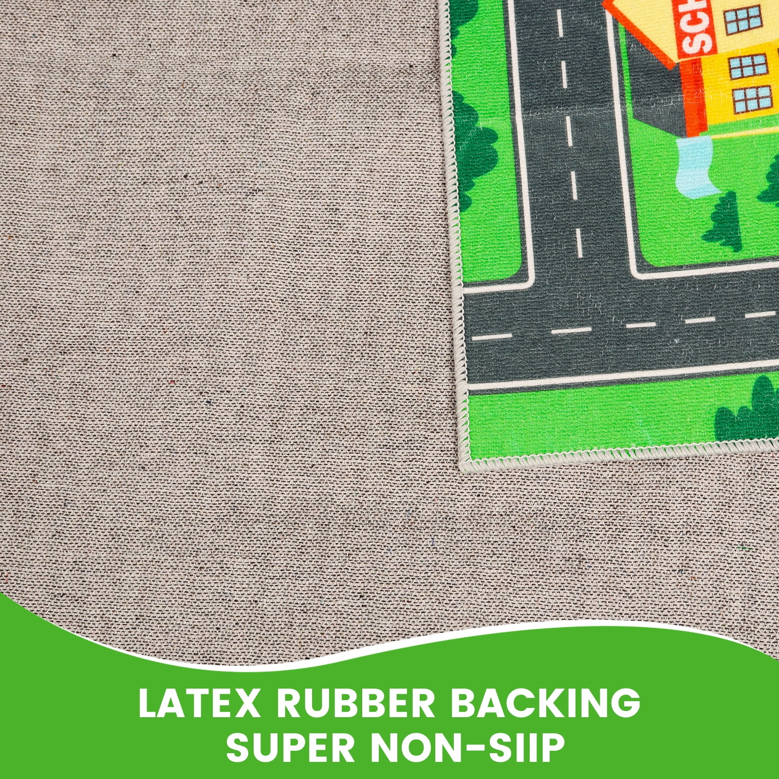 Kids Carpet Car Play Rug, (59X39.4INCH)City Life Traffic Road Kids Rug Playmat,Non Slip Children Educational Game Car Mat Area Rug for Playroom Baby Toddler Boys Bedroom Classroom