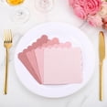 thumbnail image 4 of 240 Pack Dusty Pink Napkins, 5 Inch Scalloped Cocktail Napkins, Gradient Pink for Baby Shower or Wedding, 4 of 4