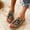 Beige, variant on Women's Ladies Fashion Casual Flat Fringe Shoes Slippers Peep Toe Sandals Purple 7(39)