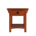 thumbnail image 2 of Leick Home 8222-SC Mission Impeccable Compartiment Secret, Table de Chevet à Tiroir Verrouillable Table d'Appoint, Chêne Moyen, 2 of 5
