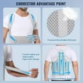 thumbnail image 6 of Back Brace Posture Corrector for Women and Men, Shoulder Straightener, Adjustable Full Back Support, Upper and Lower Back Pain Relief - Scoliosis, Hunchback, Hump, Thoracic, Spine Corrector, 6 of 8