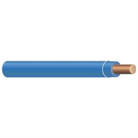 Southwire THHN Building Wire, Copper, 10 AWG, 1C, Blue, Solid, 500 ft 11598001