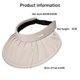 thumbnail image 2 of UPF 50+ - Visera para niños con visera para el sol, ajustable, para deportes atléticos, verano, ala ancha, protección UV, gorra de playa, 2 of 5