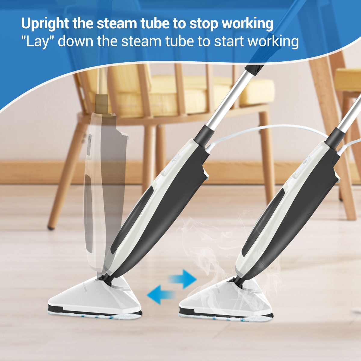 Paxcess Steam Mop, Powerful Floor Steamer, Tile Cleaner and Hard Wood Floor  Cleaner 