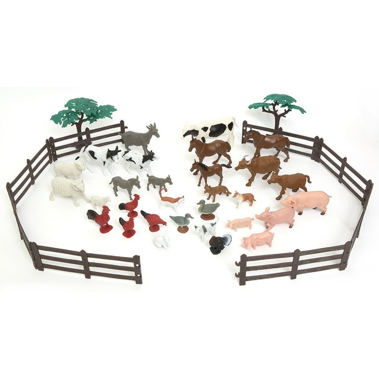 Zoo Troop Big Bucket of Farm Animals, 40-Piece Set photo 2