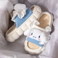 thumbnail image 1 of Sanrio-Zapatillas de casa de Hello Kitty Kuromi para mujer, zapatos antideslizantes de Interior para las cuatro estaciones, cómodos y transpirables con dibujos animados, 1 of 4