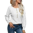 thumbnail image 3 of Oversized Sweater 90s Vintage Knitted Sweater for Women Long Sleeve Cable Knit Crewneck Pullover Tops Plus Size White L, 3 of 10