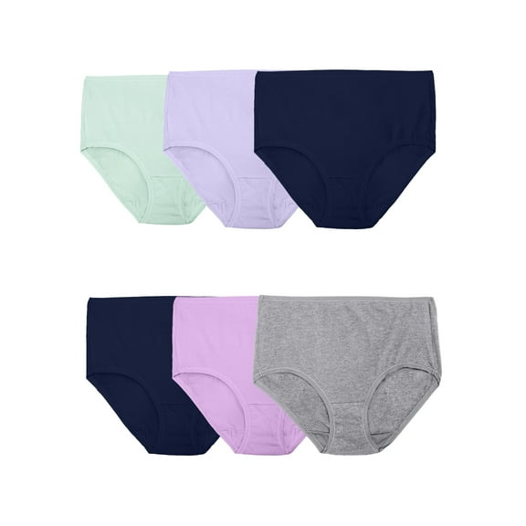 Fit for Me by Fruit of the Loom Women's Plus Size 360 Cotton Stretch Brief Underwear, 6-Pack