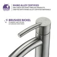 thumbnail image 6 of Anzzi L-AZ079BN Quartet Single Hole Single-Handle Bathroom Faucet in Brushed Nickel, 6 of 7