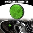 thumbnail image 2 of Unique Bargains 6pcs 2.20'x0.31' Universal Reflector Round Motorcycle Bike Safety Increase Visibility and Safety Green, 2 of 8