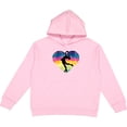 thumbnail image 2 of Inktastic Ice Skating Watercolor Heart Girls Youth Hoodie Sweatshirt, 2 of 4