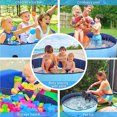 thumbnail image 2 of Piscina plegable para perros, de plástico, para niños, para mascotas, bebés y niños pequeños, 80 x 20 cm, color azul, 2 of 5