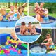 thumbnail image 2 of Bañera plegable para perros Piscina de plástico para niños Bañera de aseo plegable para mascotas Niños Bebés y niños pequeños, 80 x 20 cm Azul, 2 of 5