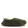 thumbnail image 5 of OoohGeez Mens House Sherpa Slippers, Outdoor Fuzzy Warm Shoes with Rubber Sole, Olive, M, 5 of 5