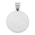 thumbnail image 4 of 14k White Gold Polished and Satin Hollow St Joseph Medal Round Pendant, 4 of 4