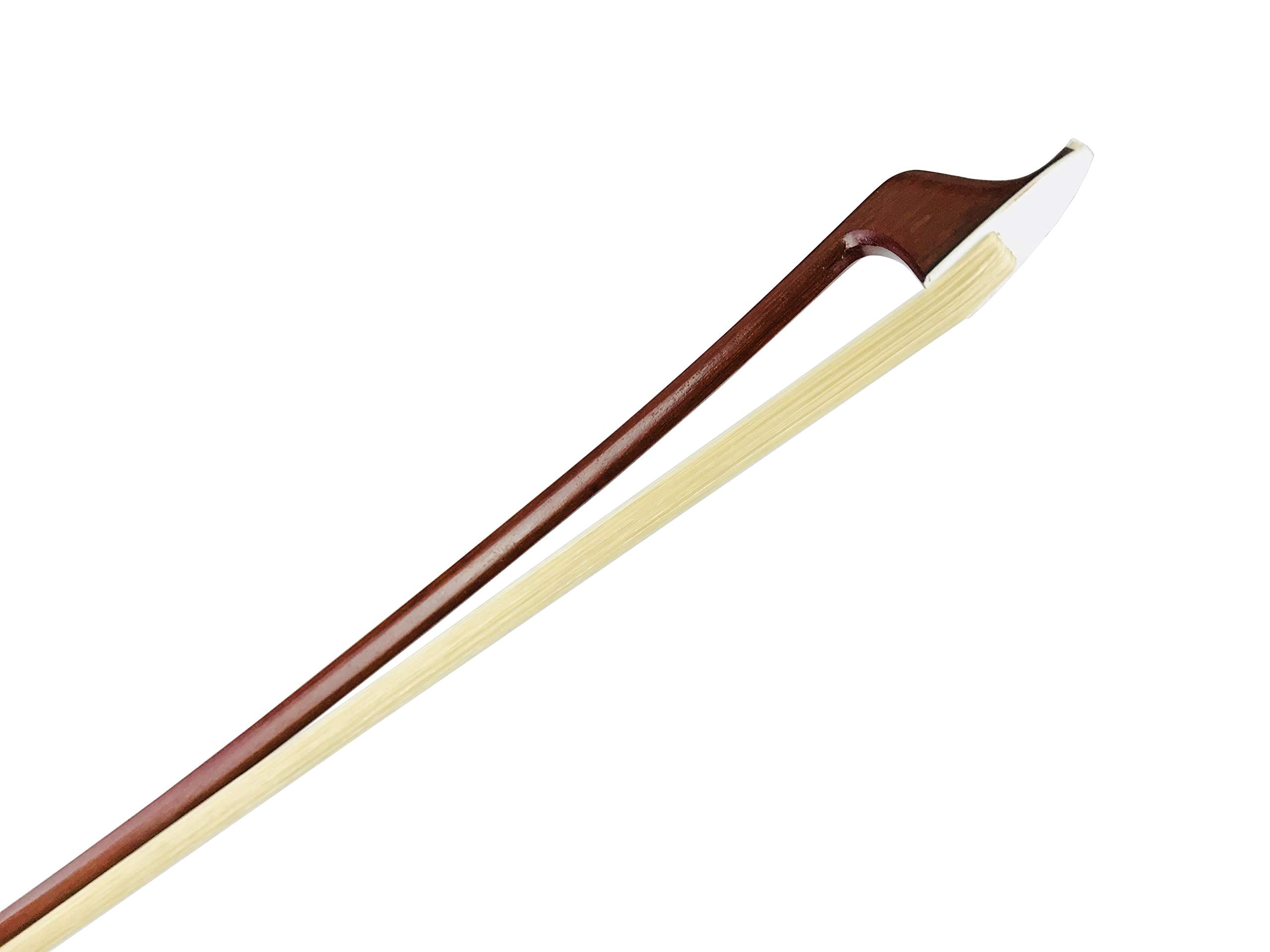 MI&VI CB-530 Classic Cello Bow (Size 1/4) with Bow Soft Bag and Rosin for Bow Hairs Included