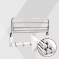 thumbnail image 3 of LLC Non-Perforated Folding 304 Stainless Steel Bath Towel Rack Shelf for Home (50cm), 3 of 4