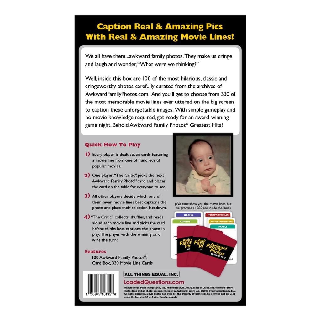All Things Equal Awkward Family Photos Greatest Hits Card Game