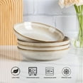 thumbnail image 5 of AmorArc 8.5'' Large Pasta Bowls, 36oz Ceramic Salad Serving Bowls Set of 4 for Kitchen, Wide Stoneware Bowls for Pasta,Salad,Fruit,Bread, Microwave Safe, Cappuccino, 5 of 8