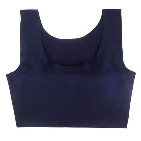 

Women Plus Size Seamless Sleep Bra Comfy Daily Wire Free Stretchy Underwear Yoga Sport Shockproof for Tank Vest Crop Top with Removable Pads M-6XL