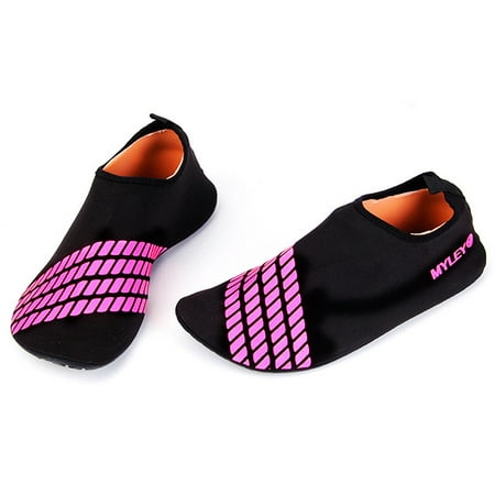 Soft Antiskid Water Sports Shoes for Men Women Barefoot Beach Socks Wading Shoes for Surfing Swimming Running Color:Pink (Best Wet Wading Shoes)