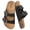 Black, variant on Kids Slides Sandals, Cork Footbed Sandals for Girls Boys, Non-Slip Boys and Girls Slides Shoes with Adjustable Buckle Summer Slip-on Slippers Indoor Outdoor