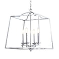thumbnail image 7 of JONATHAN Y Gloria 19" 4-light Metal LED Pendant, Chrome, 7 of 7
