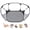 Black, variant on Small Animals Tent, Breathable Transparent Pet Playpen Pop Open Outdoor/Indoor Exercise Fence, Portable Yard Fence for Guinea Pig, Rabbit, Hamster, Chinchillas and Hedgehogs