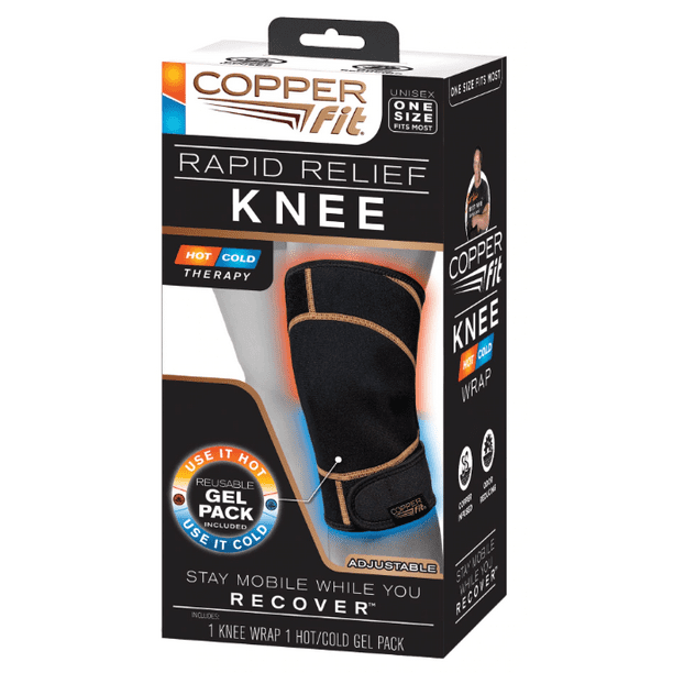 As Seen On TV Copper Fit Rapid Relief Knee Wrap - Walmart.com - Walmart.com