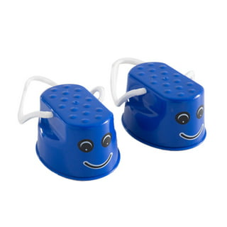  ABOOFAN 6 Pairs Outdoor Play Toys for Kids Mini Buckets Kids  Suit Blue Outfit Walking Stilts for Kids Running Stilts Kids Stepper Toy  boy Baby Walker Stepping Stone Stilt Shoes Child 