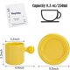 thumbnail image 2 of Ceramic Coffee Mug, Cute Mug Ball Handle with Saucer for Office and Home, 10 oz/300 ml for Latte Tea Milk (Vitality Yellow), 2 of 4
