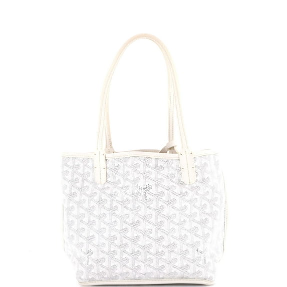 Pre-Owned Anjou Reversible Tote Coated Canvas Mini By Rebag