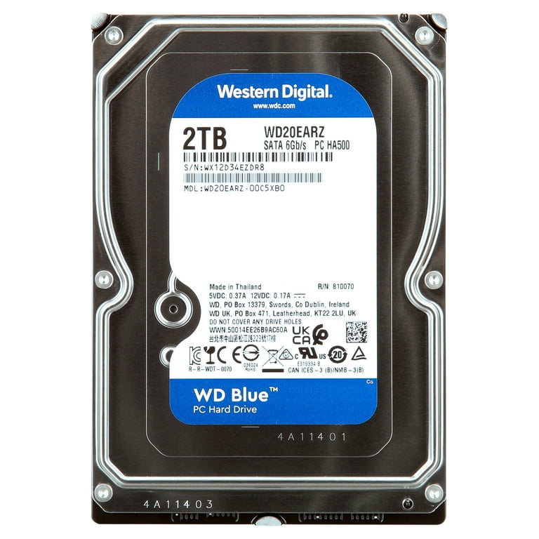 WD BLUE HDD 2TB 2台 NeweggBusiness - WD Blue WD20SPZX 2TB 5400 RPM 128MB Cache