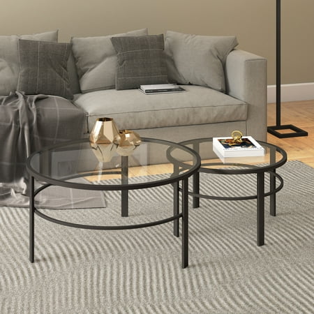Camden&Wells - Gaia Nesting Coffee Table (set of 2) - Blackened Bronze