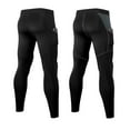 LANBAOSI 2 Pack Men's Compression Pants Workout Athletic Gym Leggings