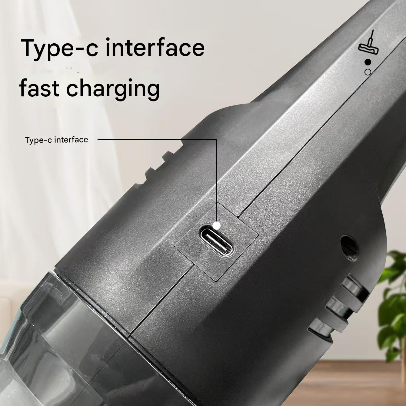 Handheld Vacuum Cleaner 240V Portable Wireless 120W Home Car Flat Mouth USB Charging Super Strong Suction