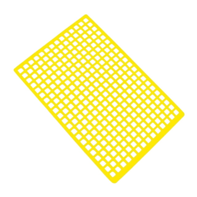 Cubierta decorativa de goma para ventana de coche RC, ideal para kits de vehículos RC de 1/8" amarillo
