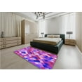 thumbnail image 5 of Ahgly Company Machine Washable Indoor Rectangle Transitional Heliotrope Purple Area Rugs, 7' x 10', 5 of 7