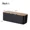 Black-L, variant on Bamboo Cover Cable Management Box Wire Junction Board Storage Box Hide Wires Power Strips Desk Cable Computer Organizer Box