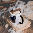 thumbnail image 5 of 3dRose, USA, California. Newfoundland lying with sandy paws., 11oz Two-Tone Black Mug, 5 of 7